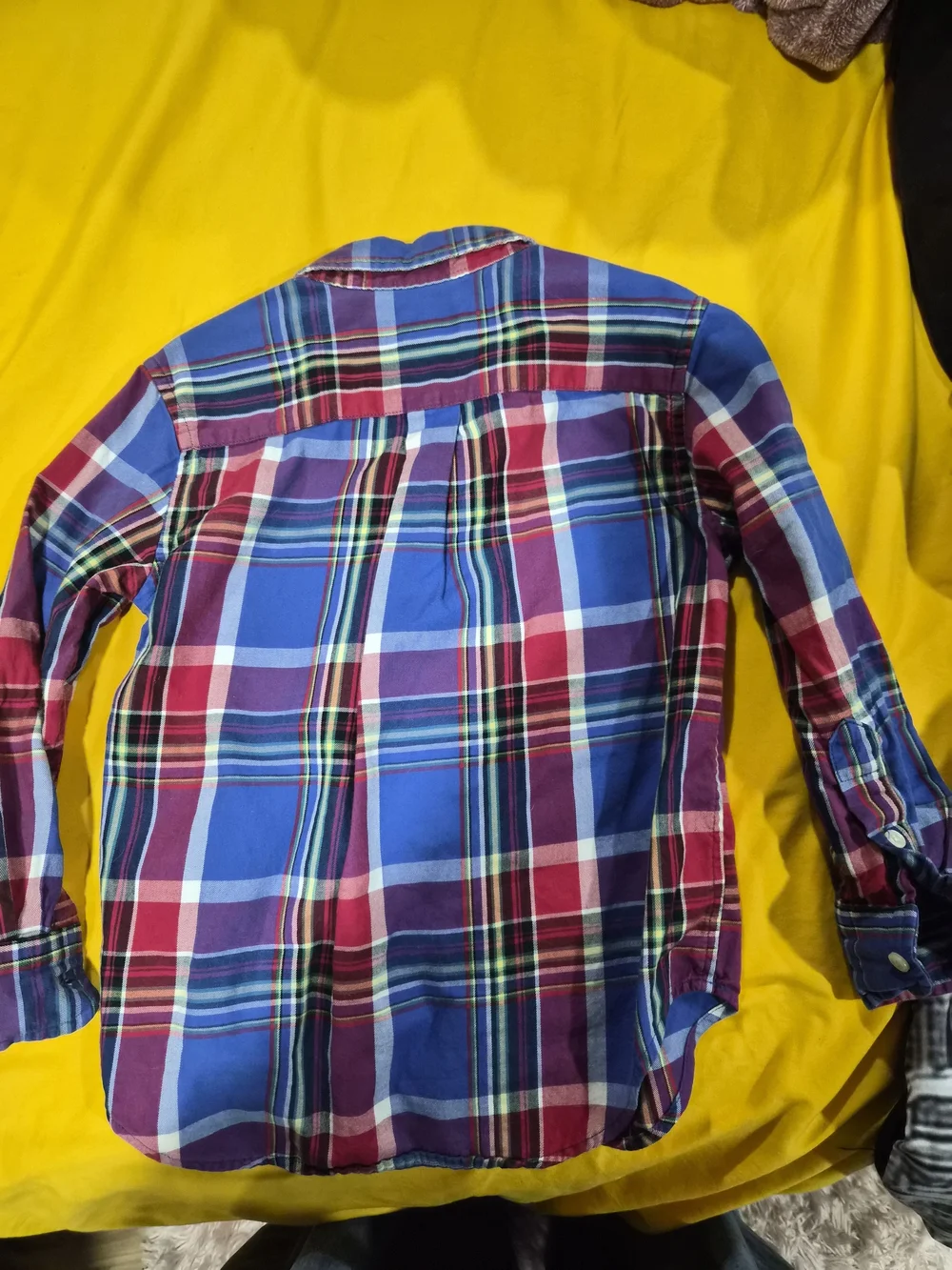 #5 Ralph Lauren Boys Plaid Button-Down Shirt in Blue, Red, Purple